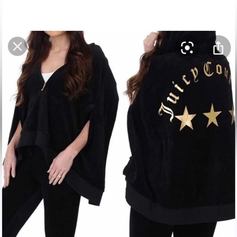 JUICY COUTURE💖 BLACK LABEL WOMENS COAT SIZE- XS COLOR- BLACK AND GOLD